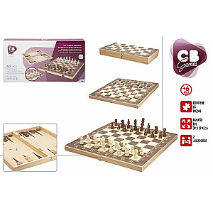 Настольная игра Шахматы, шашки (деревянные) и нарды CB45593