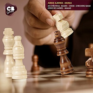 Настольная игра Шахматы, шашки (деревянные) и нарды CB45593