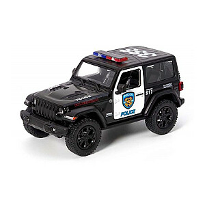 Металлическая моделька машинка 2018 Jeep Wrangler (Police) 1:34 KT5412P