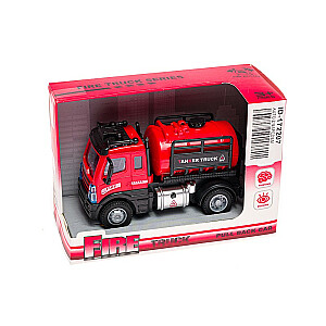 Пожарная машинка с бочкой пластик с инерцией 15 cm 540088