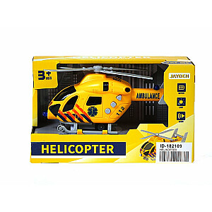 Helikopters Ambulance ar inerc.meh.  ar skaņu un gaismu 20 cm 579859