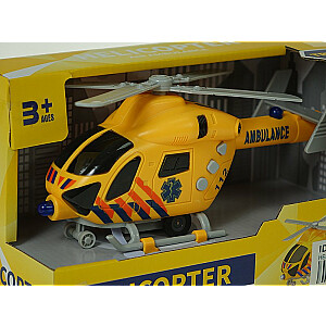 Helikopters Ambulance ar inerc.meh.  ar skaņu un gaismu 20 cm 579859