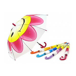 Зонтик со свистком детский ЦВЕТЫ 50 cm длина разные 532168