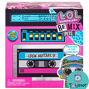 Lelle kastītē L.O.L Surprise Remix Pets ar mātiem un 9 pārsteigumiem 8 cm 567080