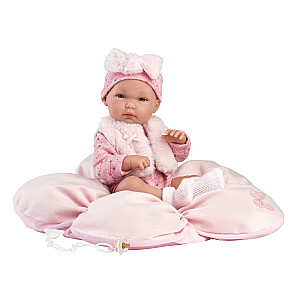 Кукла малышка Бимба 35 см на розовой подушке, c соской (виниловое тело) Испания LL63592