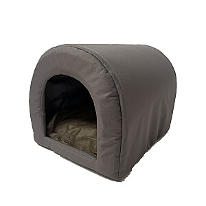 GoGift Dog House Cave Bed 40 x 33 x 29 cm, taupe