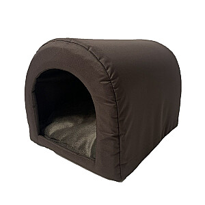 Кровать-пещера GoGift для собачьей будки 40 x 33 x 29 см, коричневая