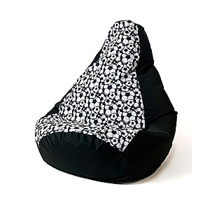 Sako pufa maisiņš ar bumbieru apdruku black-ball XXL 140 x 100 cm