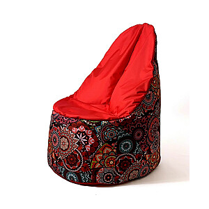 Сумка-пуф Sako Mandala принт-красный XL 120 x 80 см