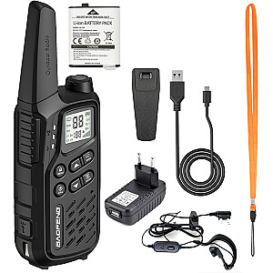 Walkie Talkie Baofeng BF-T25E melns