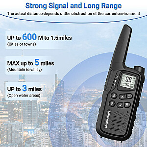 Walkie Talkie Baofeng BF-T25E melns