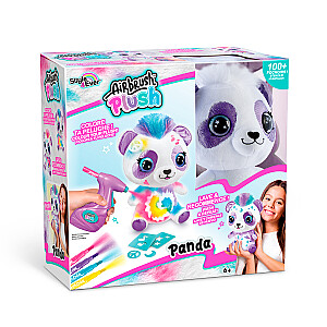 AIRBRUSH PLUSH игровой набор мягкая игрушка с аэрографом Панда, 25 см