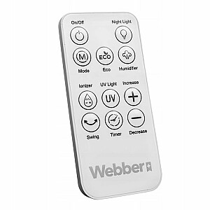 WEBBER WB1820 белый безлопастной вентилятор с увлажнителем воздуха