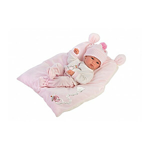 Кукла малышка Бимба 35 см на розовой подушке, c соской (виниловое тело) Испания LL63556