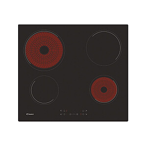 CANDY Hob CH64CCB, Vetroceramic, 4 zones, Black