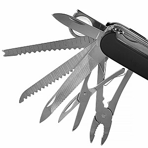 Нож карманный AZYMUT Tatron - 25 инструментов + кобура, 90мм черный (HK20017BL)
