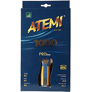Новая анатомическая ракетка для пинг-понга Atemi 1000 Pro