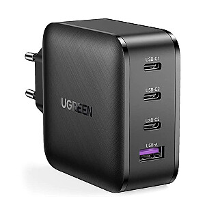 Ugreen fast charger PPS 65W USB | 3x USB Type C QC 3.0 Power Delivery SCP FCP AFC (gallium nitride) сетевое зарядное устройство черное