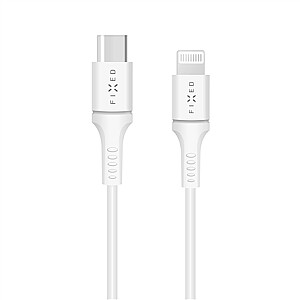 FIXED Cable USB-C/Lightning, White