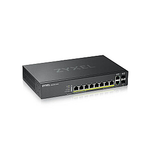 Сетевой коммутатор Zyxel GS2220-10HP-EU0101F Управляемый L2 Gigabit Ethernet (10/100/1000) Питание через Ethernet (PoE) Черный