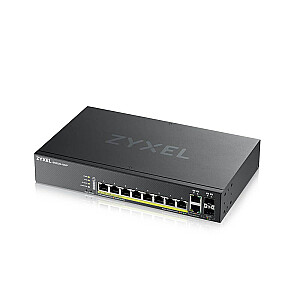 Tīkla slēdzis Zyxel GS2220-10HP-EU0101F Pārvaldīts L2 Gigabit Ethernet (10/100/1000) Power over Ethernet (PoE) Melns
