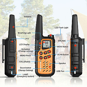 Walkie Talkie Baofeng BF-T25E Orange