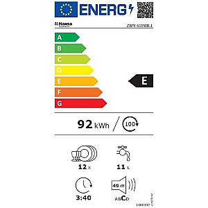 Trauku mazgājamā mašīna HANSA ZWM 615WB.1