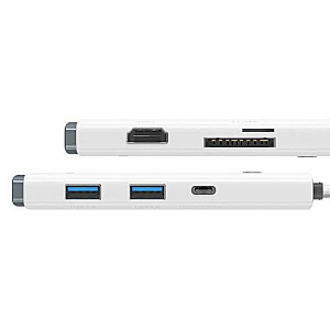 Baseus WKQX050002 HUB Lite Series 5in1 Multifunctional / Type-C to 2x USB 3.0 / Type-C / HDMI 1.4 / SD / TF