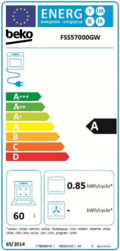 Elektriskā plīts Beko FSS57000GW