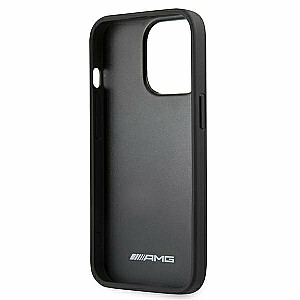 AMG AMHCP13LDOLBK Back Case Кожанный Чехол для телефона Apple iPhone 13 / 13 Pro Черный