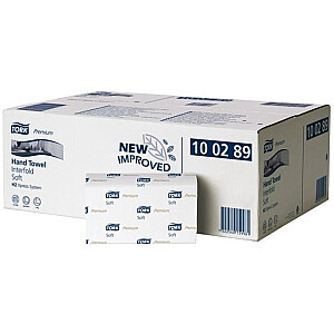 Бумажные салфетки Tork 100289 Multifold Premium Soft H2, 2 слоя, белые, 150 салфеток, 21 упаковка