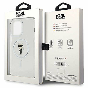 Karl Lagerfeld IML Ikonik MagSafe Back Case Защитный Чехол для Apple iPhone 15 Pro Max