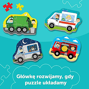 Puzlis TREFL BABY PUZZLE Mašīnas 2+ T36071