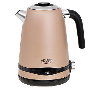 Adler Kettle AD 1295	 Electric 2200 W 1.7 L Stainless steel 360° rotational base Golden