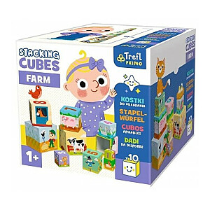 Кубики STACKING CUBE Ферма 6-36  мес. 10 шт. T61795