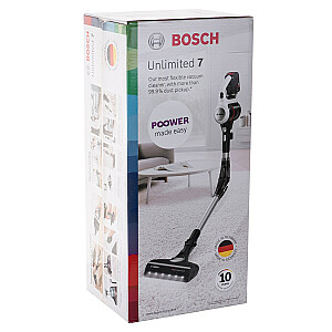 Bosch BBS711W putekļsūcējs/elektriskā slota bez maisa 0,3 l melna, nerūsējošais tērauds, balta