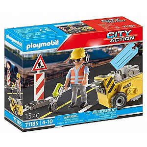Строитель Playmobil с фрезерным станком 71185