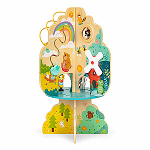 Развивающая игрушка для детей, деревянное дерево, способствующее развитию +12м ECOTOYS