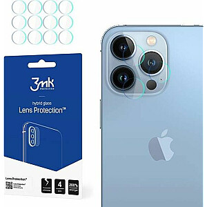 Гибридное стекло 3MK для объектива камеры. Защита объектива 3MK Apple iPhone 13 Pro [НАБОР из 4 шт.]