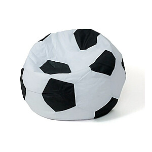 Сумка-пуф Sako шарик бело-черная XL 120 см