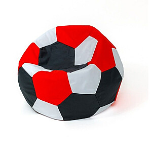 Сумка-пуф Sako шарик бело-черно-красный XL 120 см