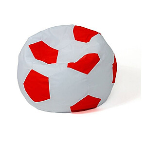 Сумка-пуф Sako Ball бело-красный L 80 см