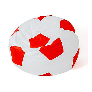 Сумка-пуф Sako Ball бело-красный XL 120 см