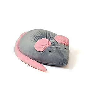 Сумка-пуф Sako Mouse серо-розовый L 110 x 80 см