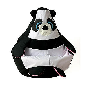 Pufa soma Sako Panda melnbalta XL 130 x 90 cm