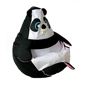 Pufa soma Sako Panda melnbalta XL 130 x 90 cm