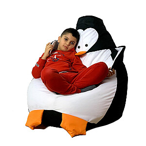 Pufa soma Sako Penguin melnbalta L 105 x 80 cm