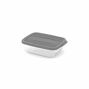 Пищевой контейнер прямоугольный 1,75 л Vedo прозрачный серый