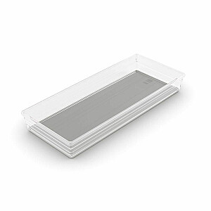 Коробка Sistemo Organizer 8 37,5 x 15 x 5 см прозрачная/светло-серая 