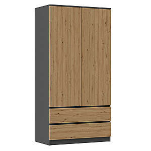 Topeshop SZAFA MALWA AN/AR K шкаф/гардероб для спальни 5 полок 2 двери(и)